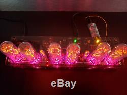 Nixie Tube Clock Assembled With IN-18 Tubes Largest Fallout Steampunk Vintage
