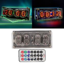 Nixie Tube Clock Breathing RGB High Accuracy Timer Function Remote Control L MPF
