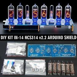 Nixie Tube Clock DIY KIT IN-14 Arduino Shield NCS314 12/24H WITH OPTIONS