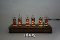 Nixie Tube Clock IN-14 tubes and case (LED / Remote Upgrades)