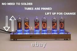 Nixie Tube Clock IN-14 tubes and case (LED / Remote Upgrades)