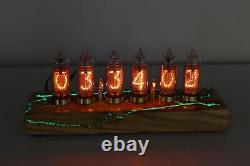 Nixie Tube Clock IN14 for 6 lamps, phosphor