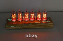 Nixie Tube Clock IN14 for 6 lamps, phosphor