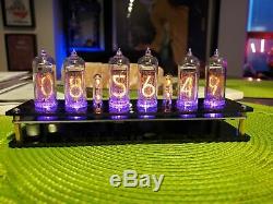 Nixie Tube Clock NOS IN-14 With Tubes Assembled Extra Tubes & Tube Sockets