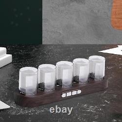 Nixie Tube Clock RGB Light Creative Desktop Decoration for Bookshelf Bedroom