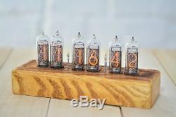 Nixie Tube Clock Russian 6 NOS IN-14 Replaceable Tubes Alarm Remote Assembled