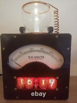 Nixie Tube Clock Vintage Voltmeter Bakerlite Light Lamp