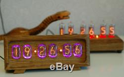 Nixie Tube Clock in-12 in quality packaging under the USSR oak gift to friend