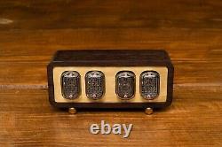 Nixie Tube Clock with IN-12 TUBES IN WOODEN CASE ECO-FRIENDLY