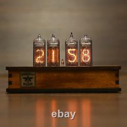 Nixie Tube Clock with IN-14 Replaceable Tubes, Motion Sensor, Visual Effects