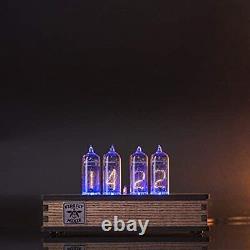 Nixie Tube Clock with New and Easy Replaceable IN-14 Nixie Tubes Motion