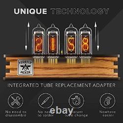 Nixie Tube Clock with New and Easy Replaceable IN-14 Nixie Tubes Motion
