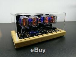 Nixie Tube clock KIT with IN-12 LED Alarm & Wooden Housing