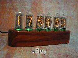 Nixie clock IN8-2 tubes Paddock case Jewel Series Monjibox