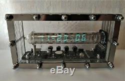 Nixie clock Ice tube IV-18 VFD holiday gifts vintage steampunk watch desk clock