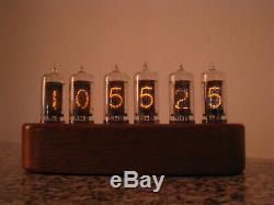 Nixie clock ZM1080 Mullard tubes wooden case Jewel Series