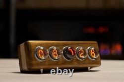 Nixie-clock on gas-discharge indicators IN-4 and dekatron OG-4