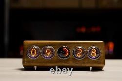 Nixie-clock on gas-discharge indicators IN-4 and dekatron OG-4