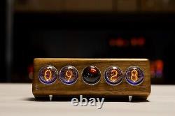 Nixie-clock on gas-discharge indicators IN-4 and dekatron OG-4