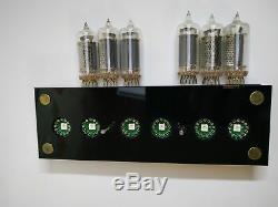 Nixie clock with rare DOLAM LC-531 tubes and enclosure FINE 5 NOT UPSIDE DOWN 2