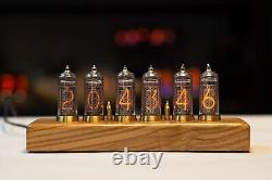 Nixie lamp clock IN14 made in the USSR with 6 lamps