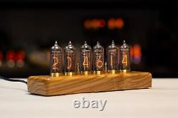 Nixie lamp clock IN14 made in the USSR with 6 lamps