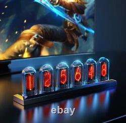 Nixie tube Glow Tube Clock DIY LED Electronic Nightlight Colour Screen