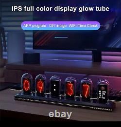 Nixie tube Glow Tube Clock DIY LED Electronic Nightlight Colour Screen