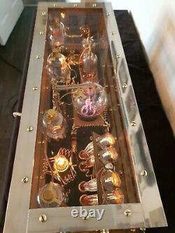 Nixie tube clock Tesla-punk lighting design