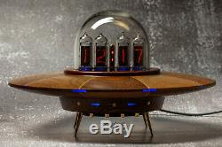 Nixie tube clock UFO style vintage tube In-14 In14 Desk Clock RGB