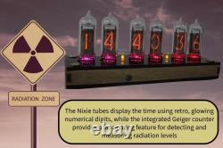 Nixie tube clock and Geiger counter all in one, USB type C socket