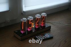 Nixie tube clock include 4x IN-18 tubes and housing TUBES WITH DEFECTS