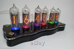 Nixie tube clock include IN-14 tubes and case Table Retro Old School