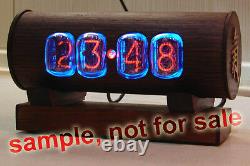 Nixie tube clock kit 2.3 with IN-12 Tubes in wood box