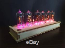 Nixie tube clock with 6pcs RFT Z570M tubes and case, FINE 5 NOT UPSIDE DOWN 2