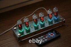Nixie tube clock with 6pcs RFT Z570M tubes clear, FINE 5 NOT UPSIDE DOWN 2