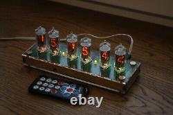 Nixie tube clock with 6pcs RFT Z570M tubes clear, FINE 5 NOT UPSIDE DOWN 2