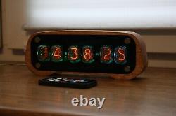 Nixie tube clock with IN-12 tubes Vintage Desk Table Remote Auto Temperature