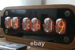 Nixie tube clock with IN-12 tubes vintag style Remote Motion Sensor Temperature
