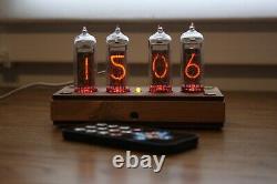 Nixie tube clock with IN-14 tubes DIFFERENT CASES AUTO TEMPERATURE CALENDAR