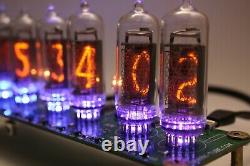 Nixie tube clock with IN-14 tubes Vintage Desk Table Remote Auto Temperature