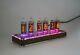 Nixie Tube Clock With In-14 Tubes And Clear Case Remote Temperature