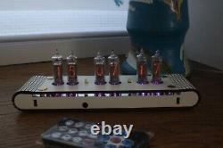 Nixie tube clock with IN-16 miniature tubes (fine 5) white Remote Night modes