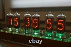 Nixie tube clock with IN-8-2 (fine 5) Desk wooden clear Remote Auto Temperature