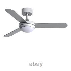 Nordic 42inch Dimmable Ceiling Fan with LED Light 2 in 1 Remote Control 3 Blades