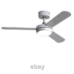 Nordic 42inch Dimmable Ceiling Fan with LED Light 2 in 1 Remote Control 3 Blades