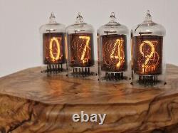 Olive wood ZM1000 Philips tubes Nixie Clock by Monjibox