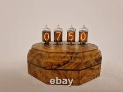 Olive wood ZM1000 Philips tubes Nixie Clock by Monjibox