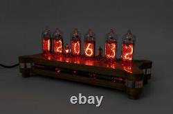 PCB BOARD ONLY NIXIE IN-14 IN-8-2 Steampunk Desk Clock + Case + Remote + Power
