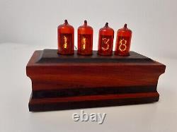 Padouk and Wenge Nixie Clock with German Z573M Tubes